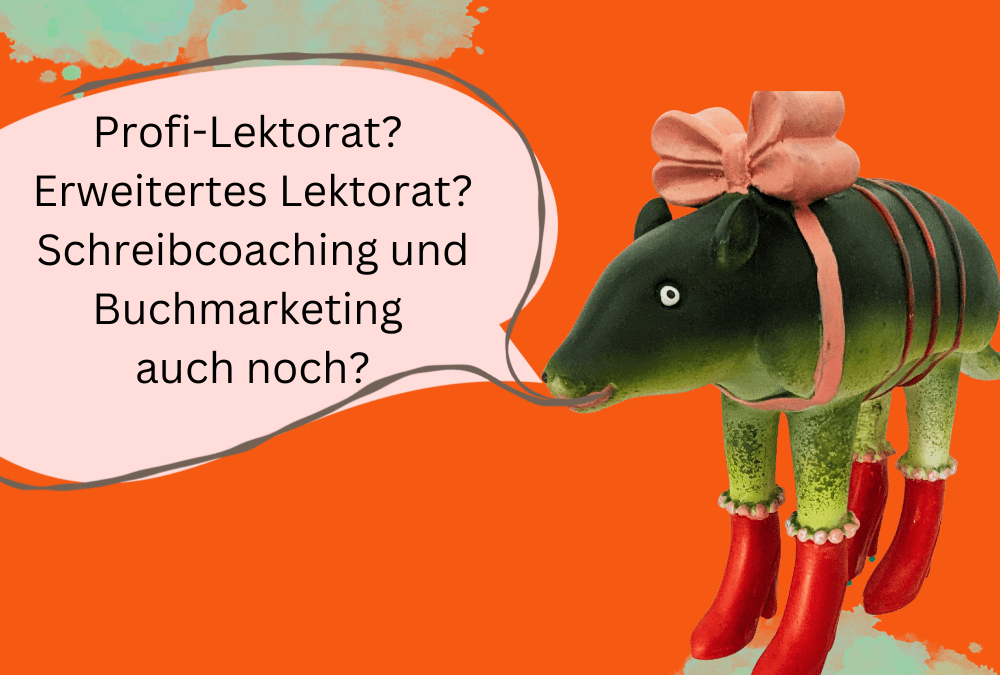 Profi-Lektorat? Erweitertes Lektorat? Schreibcoaching und Buchmarketing auch noch? Ja!