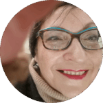 rundes Porträtbild von der Buchhebamme.